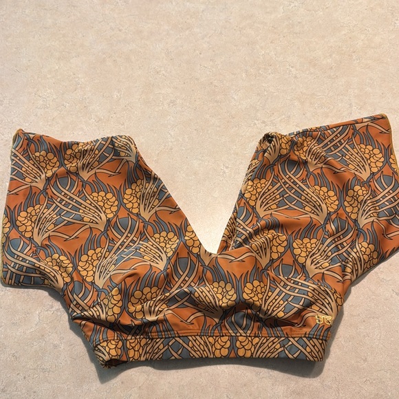 Albion Fit Swimsuit Top only in Golden Hour Pattern - Picture 2 of 4